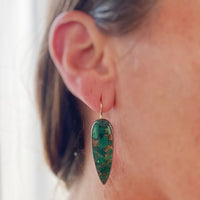 Malachite Mosaic Earrings